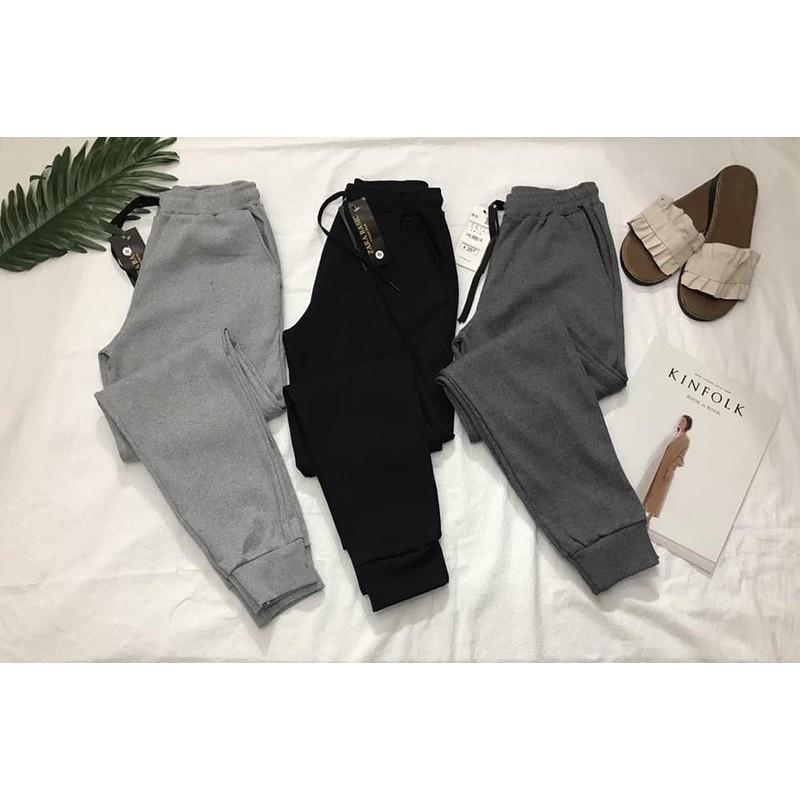 -Quần Jogger len tăm cao cấp(cực dày dặn,co dãn tốt)