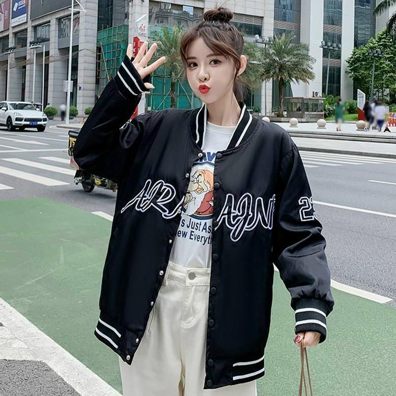 Áo Khoác Dù Hai Lớp Unisex, Áo Khoác Bomber Form Rộng 2 Màu Trắng Đen 28 Nam Nữ Ulzzang, Labibi