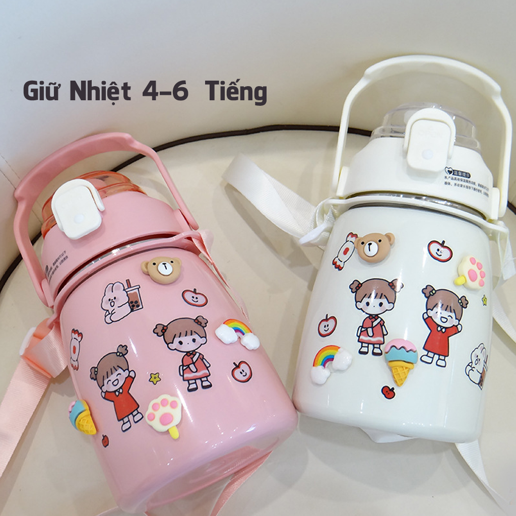 Bình Giữ Nhiệt Dung Tích 850ml Chất Liệu Inox SUS 304 Giữ Nhiệt 4-6 Tiếng
