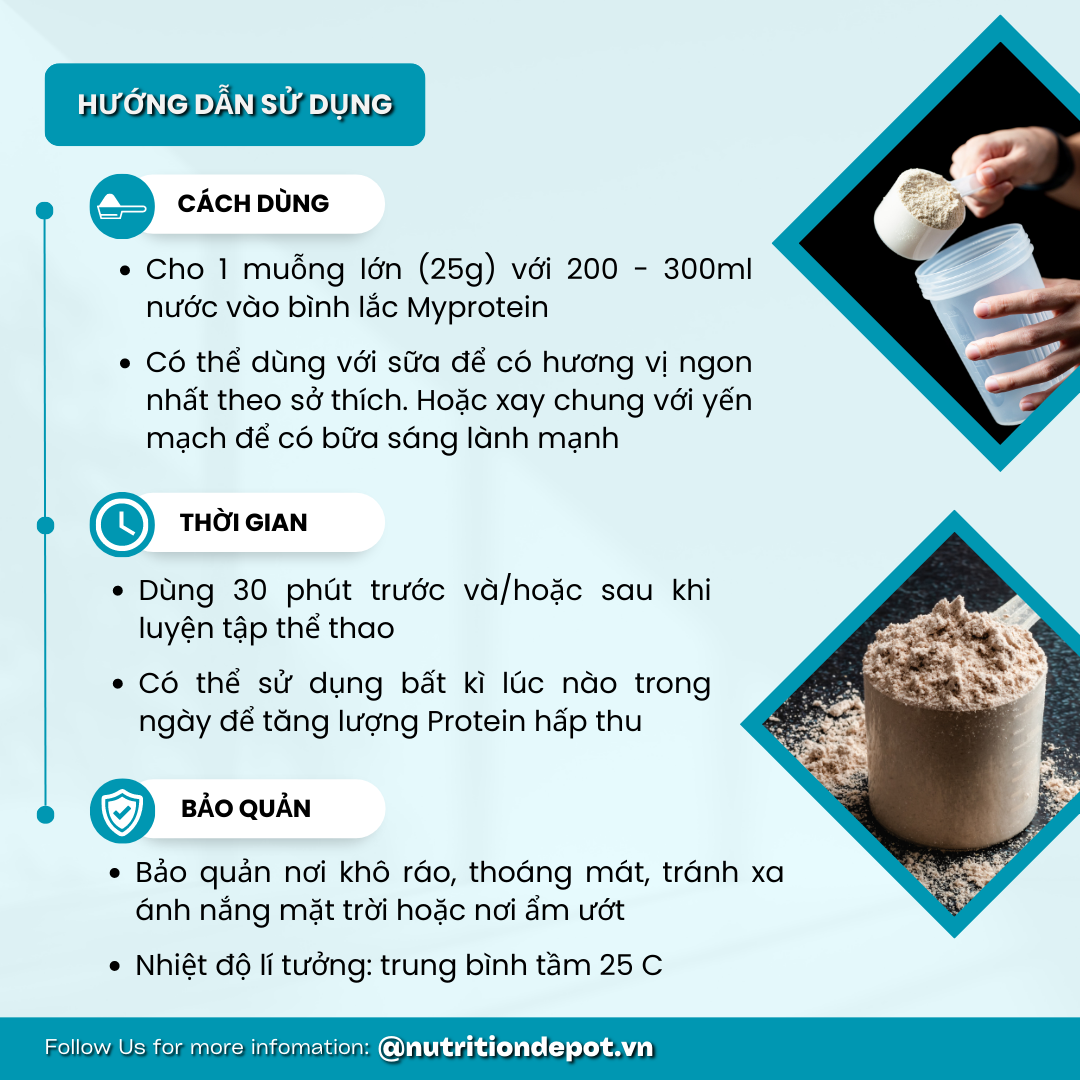 Combo Tăng cơ và Sức Mạnh 06 - Impact Whey Protein 2.5kg và Creatine 500g Myprotein - Nutrition Depot Vietnam