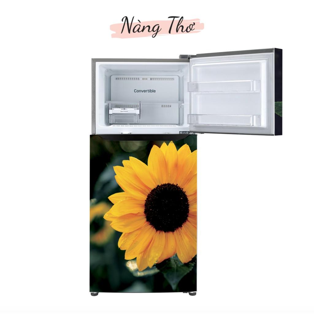 HÌNH HOA HƯỚNG DƯƠNG DÁN TỦ LẠNH NHIỀU KÍCH THƯỚC_THIẾT KẾ DECAL VIP