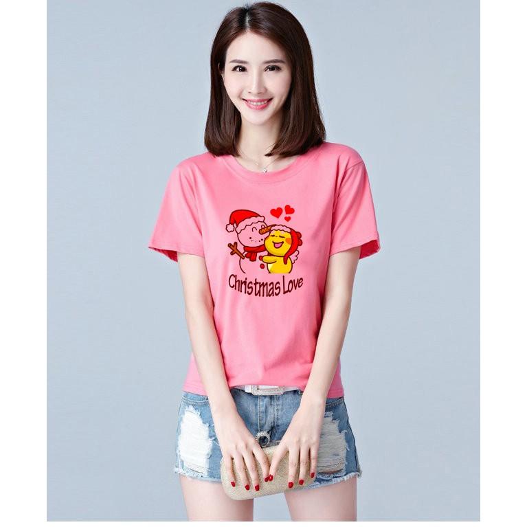 Áo Thun form rộng nam nữ đều mặc được in hình Noel ATNK1156