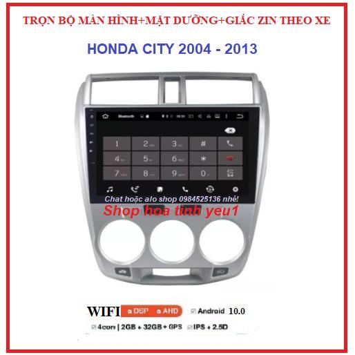 Shop TẶNG PM VIETMAP S1.BỘ Màn hình ô tô DVD Androi cảm ứng 10 inch giá rẻ đa chức năng cho xe HONDA CITY 2004-2013