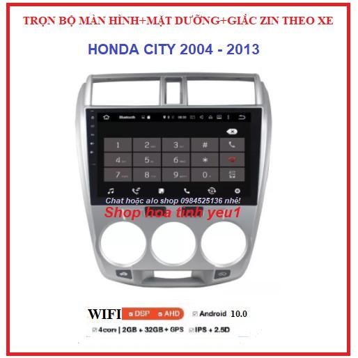 Shop TẶNG PM VIETMAP S1.BỘ Màn hình ô tô DVD Androi cảm ứng 10 inch giá rẻ đa chức năng cho xe HONDA CITY 2004-2013.