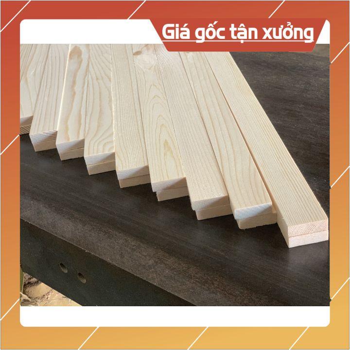 Thanh gỗ Thông 332 x 25 x 8,5 (mm) bào láng 4 mặt