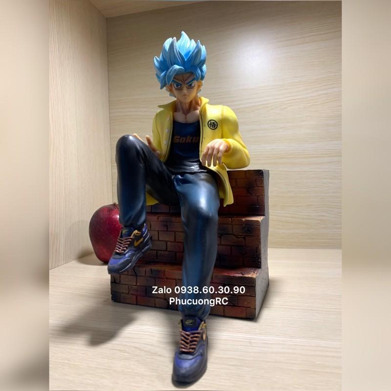 Mô Hình Dragon Ball - Goku Đường Phố Tóc Bạc Tóc Xanh