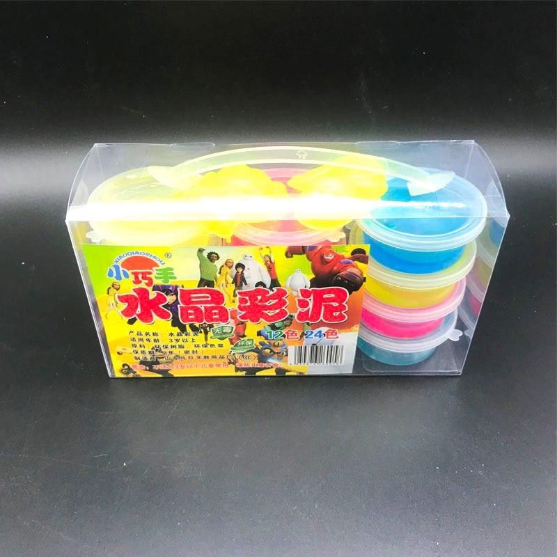 12 hộp slime 1 lốc có giỏ xách nhiều màu mẫu mới 2023