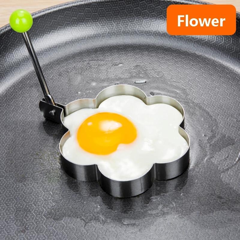 Khuôn Chiên Trứng Hình Tròn Bằng Thép Không Gỉ Tiện Lợi