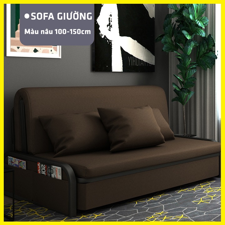 Giường Sofa Thông Minh Gấp Gọn, Giường Sofa Đa Năng Thiết Kế Đơn Giản Tinh Tế, Ghế Sofa Khung Thép Sơn Tĩnh Điện Có Ngăn Chứa Đồ