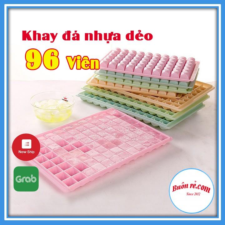 Khay làm đá, thạch rau câu 96 viên hình kim cương nhỏ từ nhựa PVC cao cấp bền đẹp – buôn rẻ 01225