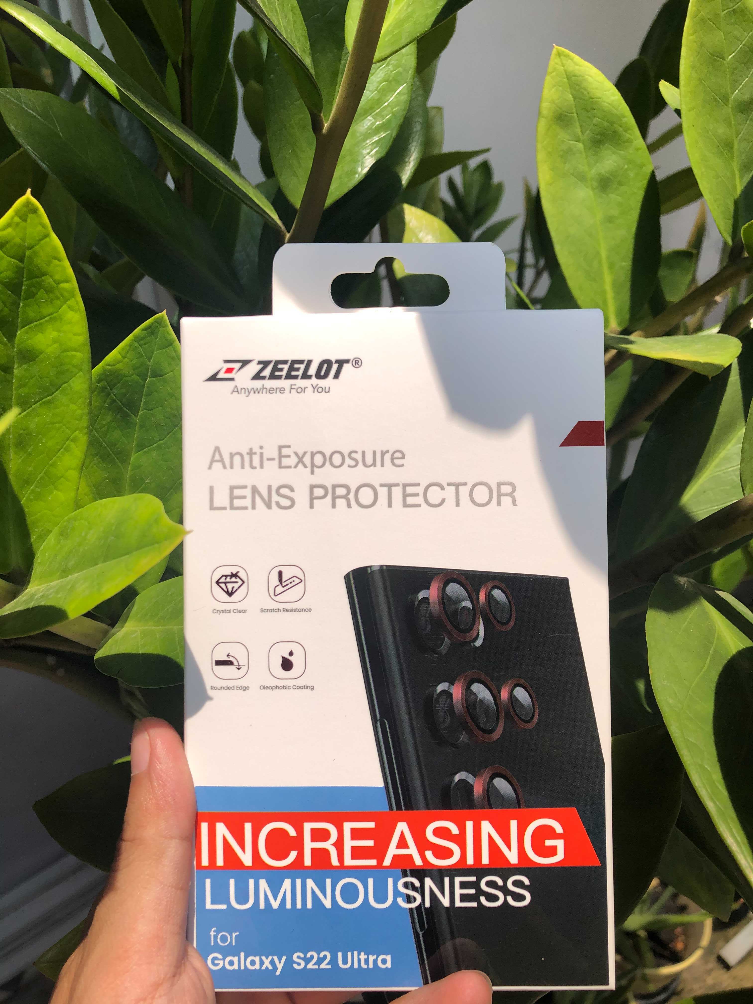 Miếng Dán Cường Lực Camera Zeelot Cho Samsung S22 Ultra Pishield - Hàng Chính Hãng - Burgundy