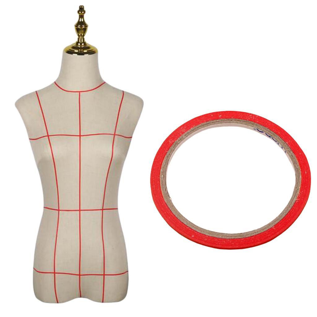 10Pcs Thin Draping Tape Marking Pattern Masking Tape Self-Adhesive Gridding Tape