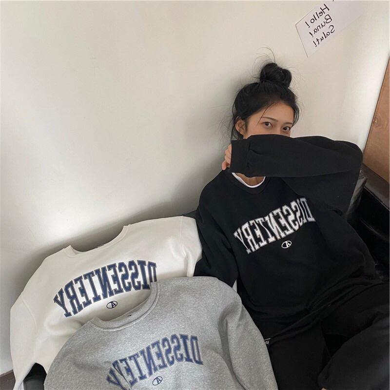 Áo Sweater Dissentery phong cách Ulzzang Hàn Quốc tay dài họa tiết in hình phong cách cá tính CoolZ CZ5061