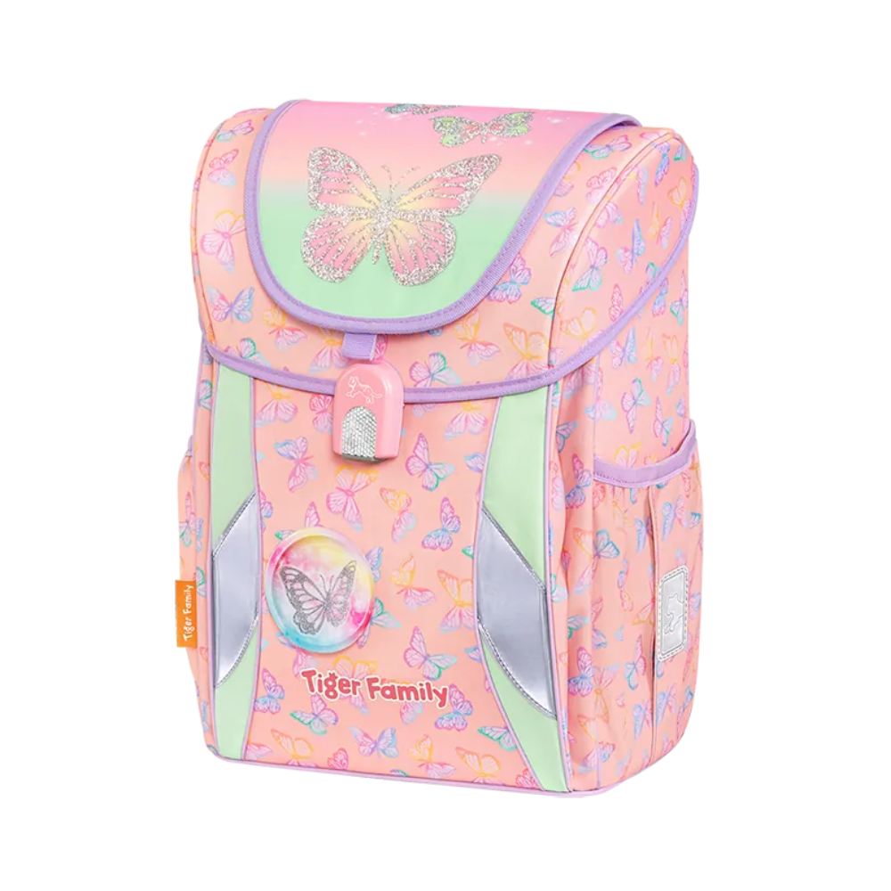 Cặp Chống Gù Joy Schoolbag Pro 2 - Butterflies And Rainbows - Tiger Family TGJY-050A
