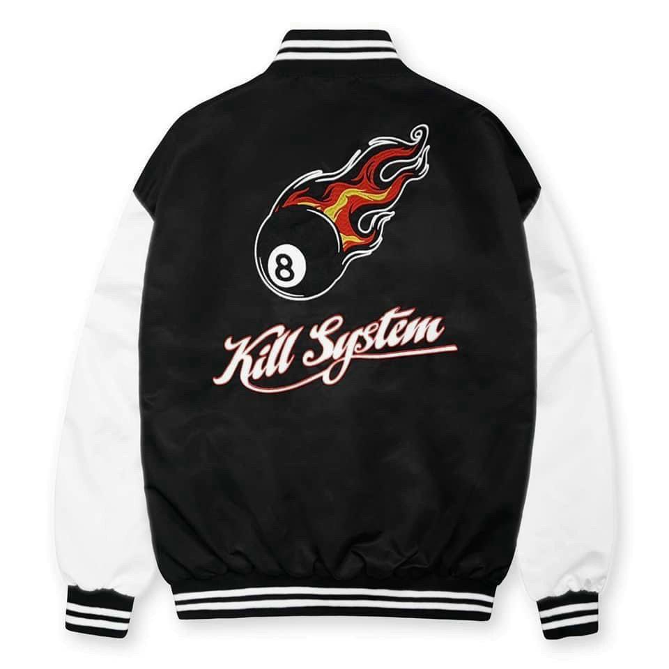 Áo Khoác Bomber K Kill System Dù 2 Lớp In Sắc Nét ️ Áo Khoác Dù Nam Nữ Unisex Form Rộng, Áo khoác dù nam nữ unisex kiểu bomber form rộng, 2 lớp dày dặn