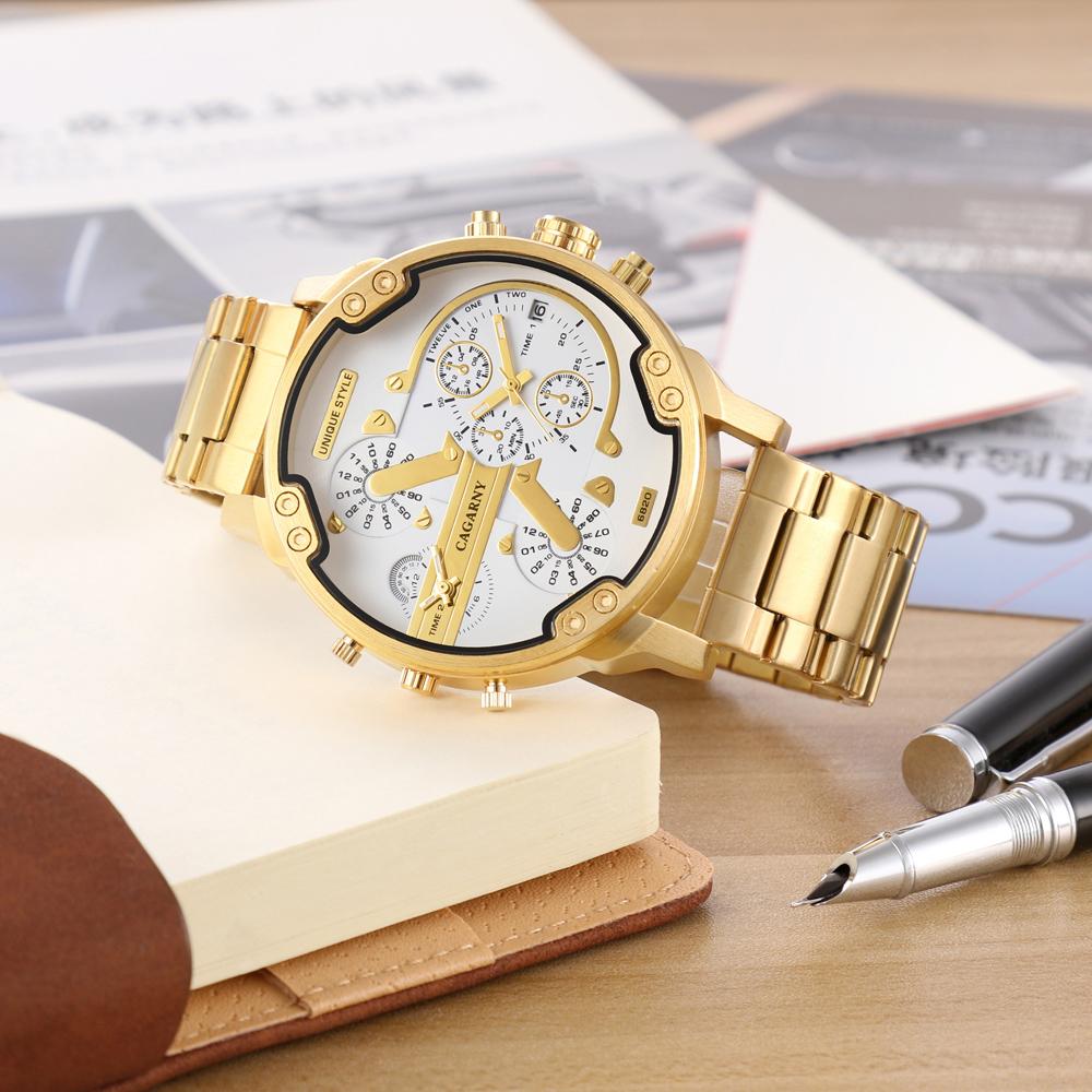 Đồng hồ đeo tay CAGARNY Nam doanh nhân bằng thép không gỉ