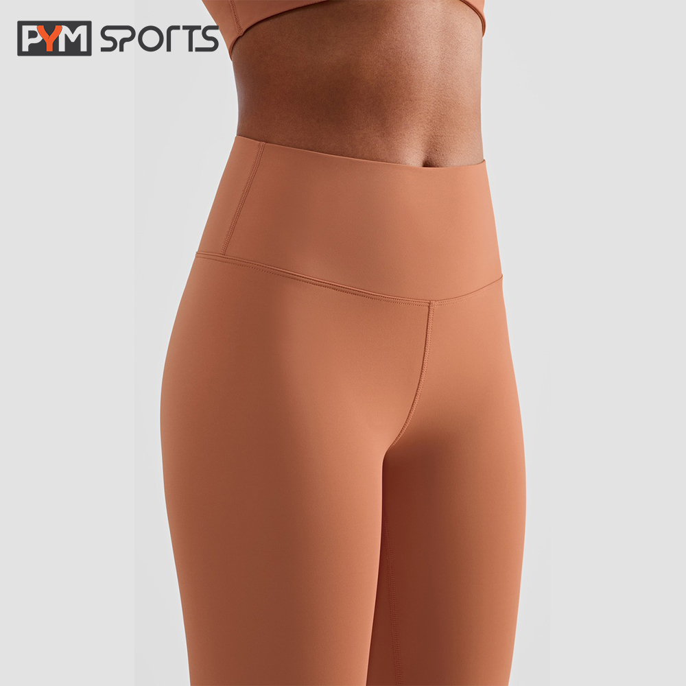 Quần legging trơn tập Yoga - Gym PYMSPORT - PYML042 nâng mông, lưng cạp cao