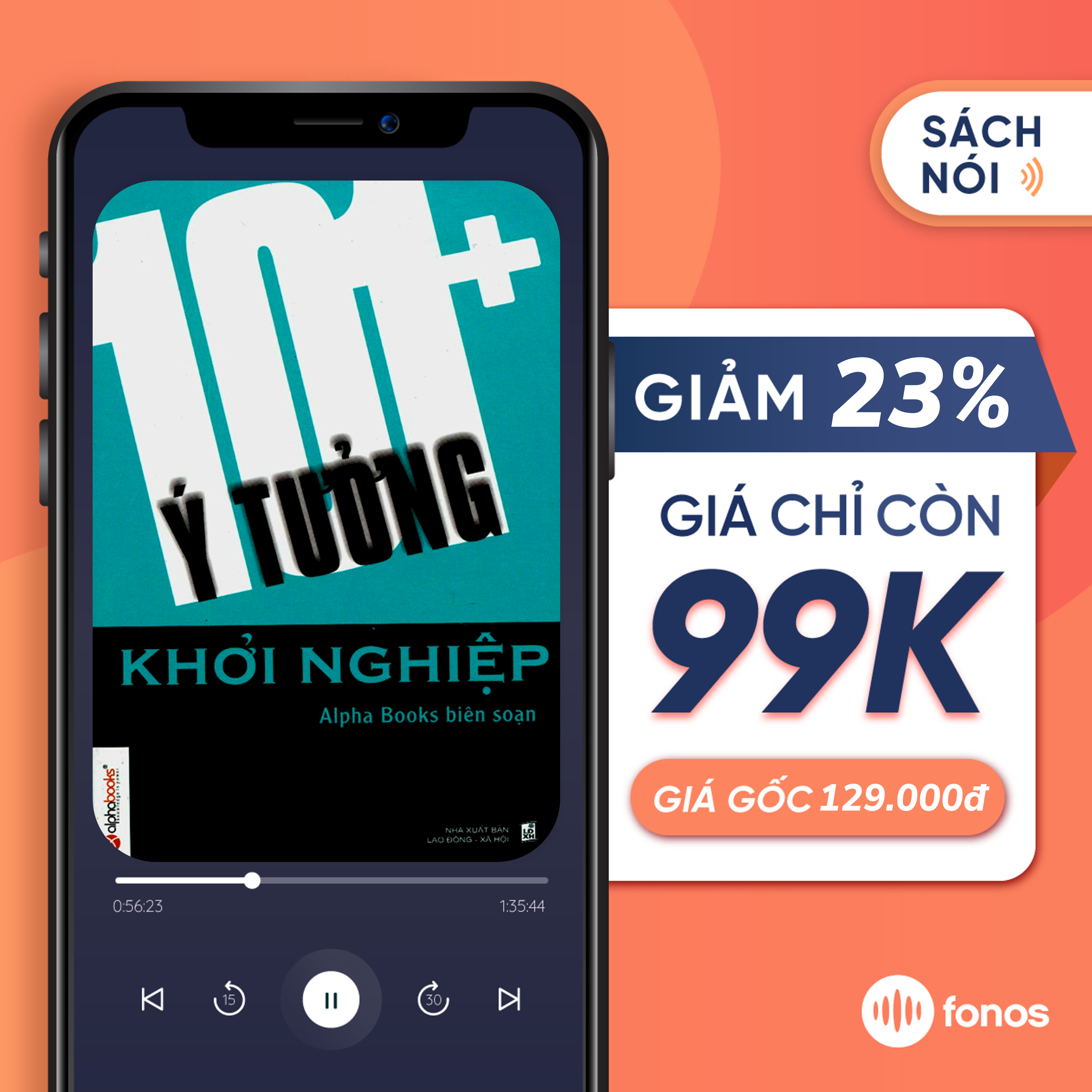 Hình ảnh Sách nói Fonos [E-voucher]: 101+ Ý Tưởng Khởi Nghiệp