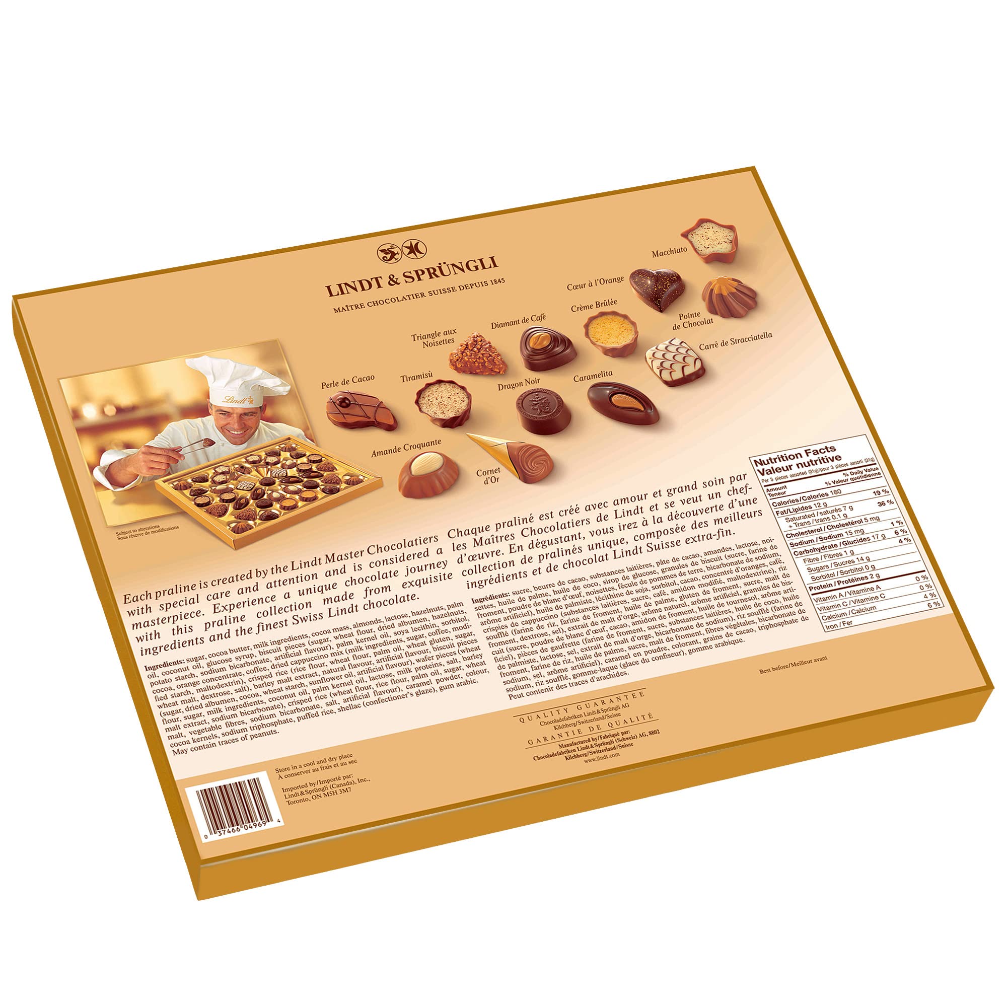 Hộp quà tặng chocolate LINDT Swiss Luxury -  40 cái