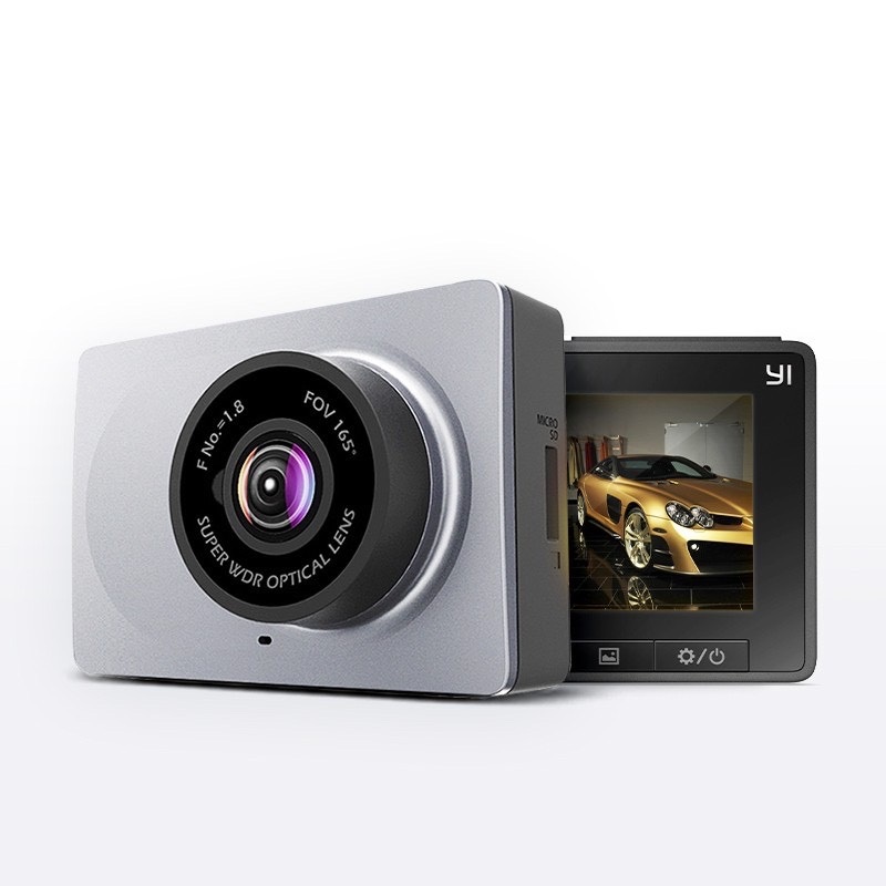 Camera hành trình xe ô tô Xiaomi Yi 2K 1296p - YI Smart Dash Camera - Phiên bản Up tiếng Anh -Hàng Chính Hãng