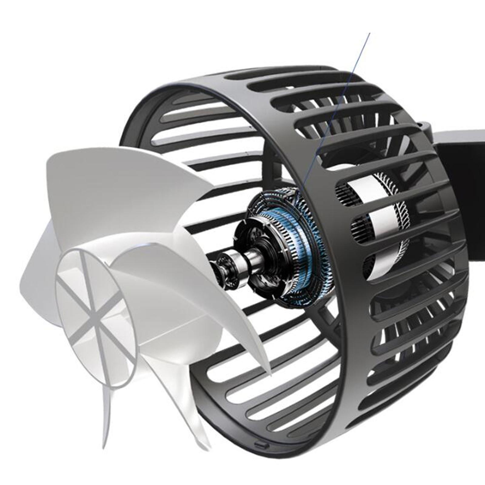 Car Fan USB Degrees Rotary Accessories 3 Speeds Portable Air Circulation Fan Strong Wind Fan for Sedan RV Vehicle SUV