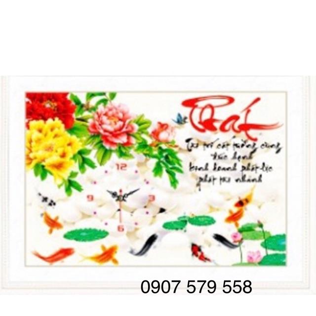 Tranh đồng hồ chữ Phát lv3117