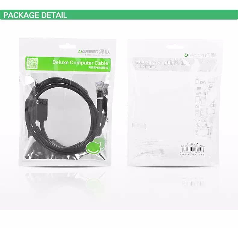Ugreen UG11283NW112TK 5M màu Đen Cáp nối dài Ethernet CAT6 FTP RJ45 - HÀNG CHÍNH HÃNG