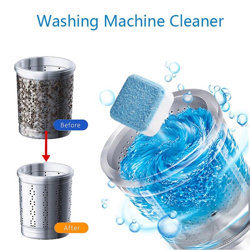 5pcs/12pcs Tab Washing Machine Cleaner Effervescent Tablet Washing Machine Descaler Deep Cleaning Remove Home Cleaning Tool