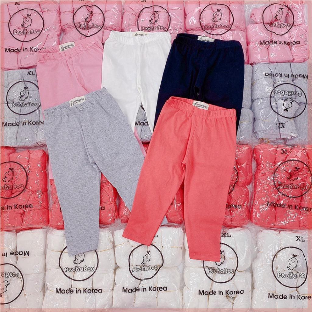 Quần leggings dài cho bé gái vải cotton spandex mềm mịn cực thoải mái và sang chảnh LYBABY QCD15