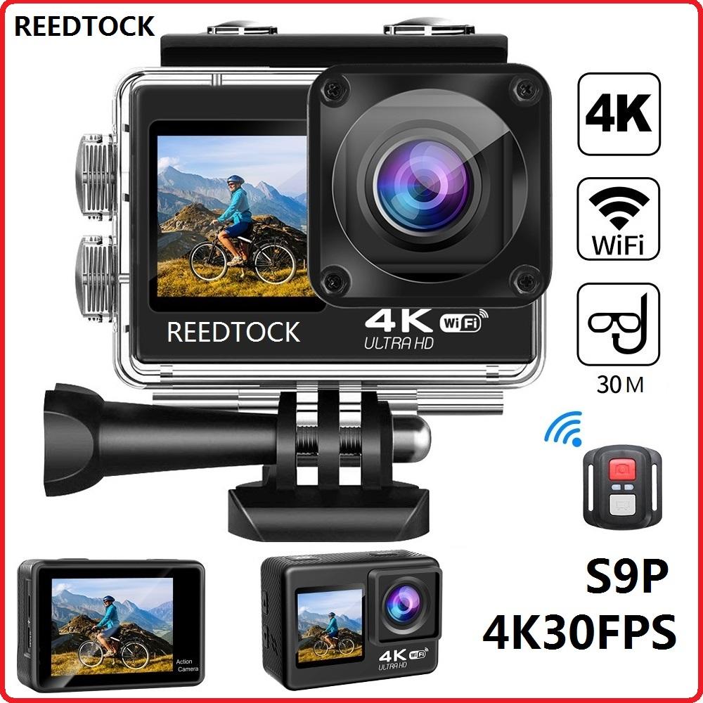 Camera Hành Động 4K/30FPS Với Màn Hình Kép Chống Nước Dưới Nước Có Điều Khiển Từ Xa WiFi Mũ Bảo Hiểm Đầu Ghi Hình Thể Thao