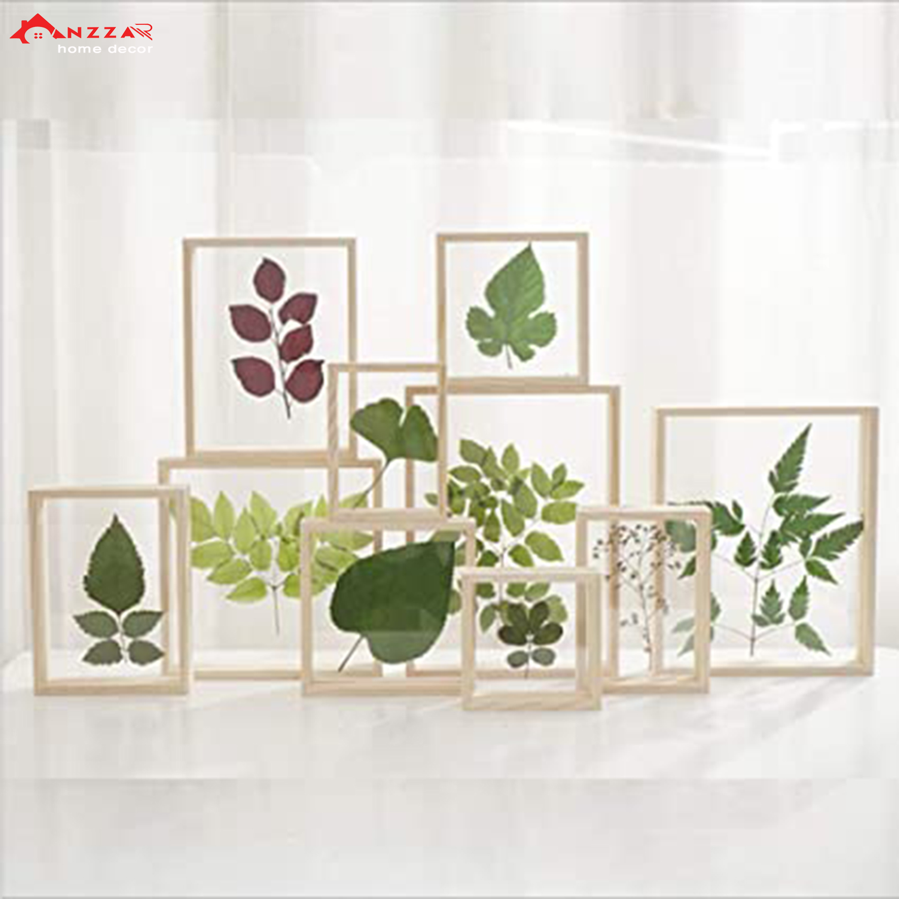 Khung ảnh gỗ để bàn học, bàn làm việc, kệ tủ trang trí nội thất phong cách Hàn Quốc loại A3 KA-325