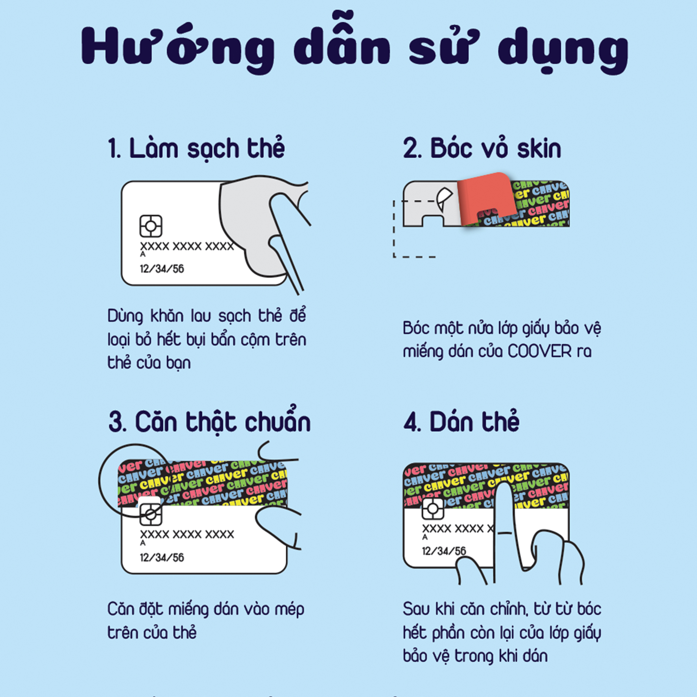 Miếng dán cường lực dán CCCD, ATM, GPLX | Không trầy xước - Không để lại keo