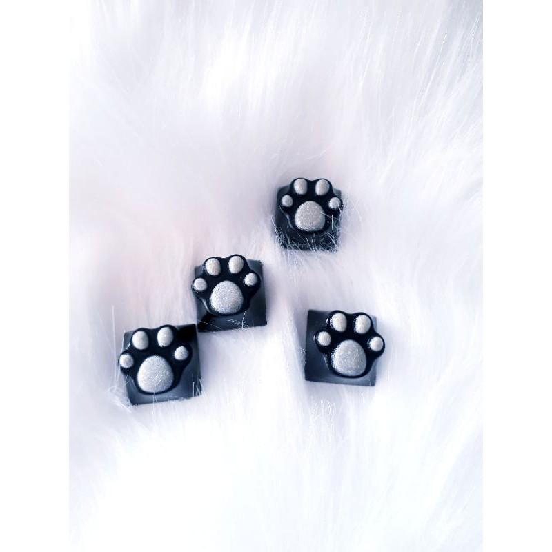 Keycap chân mèo dạ quang trang trí bàn phím cơ gaming