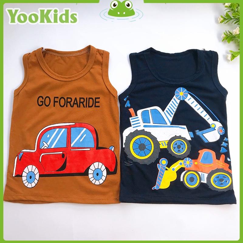 Áo Ba Lỗ Cho Bé -SALE- Áo Ba Lỗ Bé Trai Chất Cotton 8 - 17kg YOOKIDS Đủ Size Cho Bé 1 - 4 Tuổi