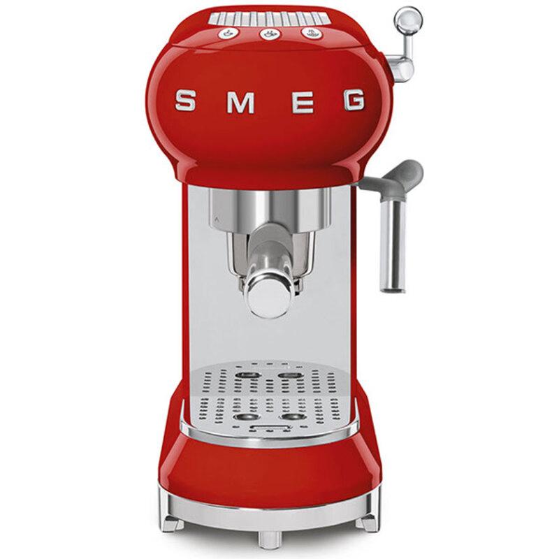 Máy Pha Cà Phê Tự Động Smeg, Smeg Coffee Maker, Máy Pha Cà Phê Espresso, Có Vòi Đánh Sữa, Tạo Bọt , Nhập Đức - Hồng