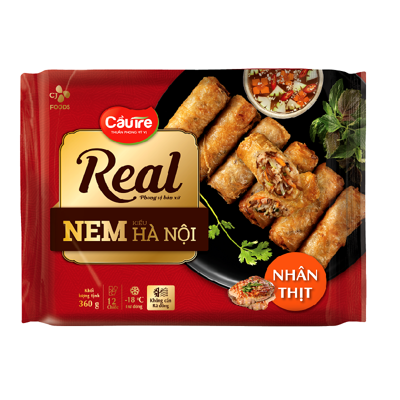 Nem Real Kiểu Hà Nội Nhân Thịt Cầu Tre CJ Food 360g – 8934717267178