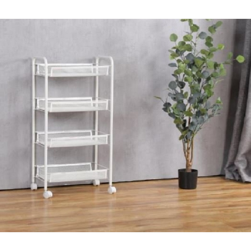 Kệ 4 Tâng Mini Bằng Thép Không Gỉ Kiểu Hàn Quốc