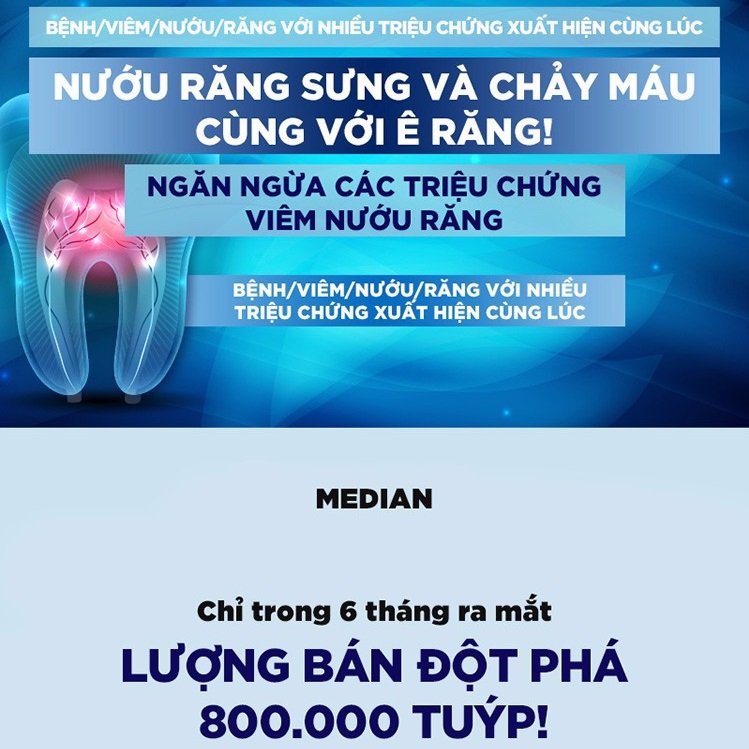 [Sample] Kem Đánh Răng Median Giúp Giảm Sưng Nướu Gum Science Strong Mint Toothpaste 4g