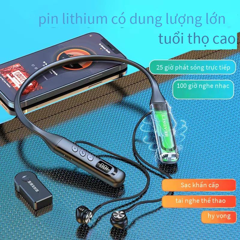 Đảm bảo chất lượng Người nổi tiếng trên Internet phát sóng trực tiếp với hàng hóa tai nghe giám sát không dây Bộ phát 2.0 thể thao Bluetooth 5.3 phiên bản tai nghe treo cổ thể thao