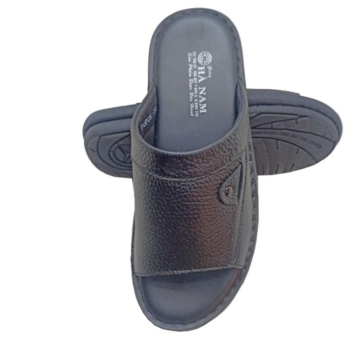 Dép Nam Quai Ngang TiTi ĐÔ Da Bò Thật Cao Cấp DN246