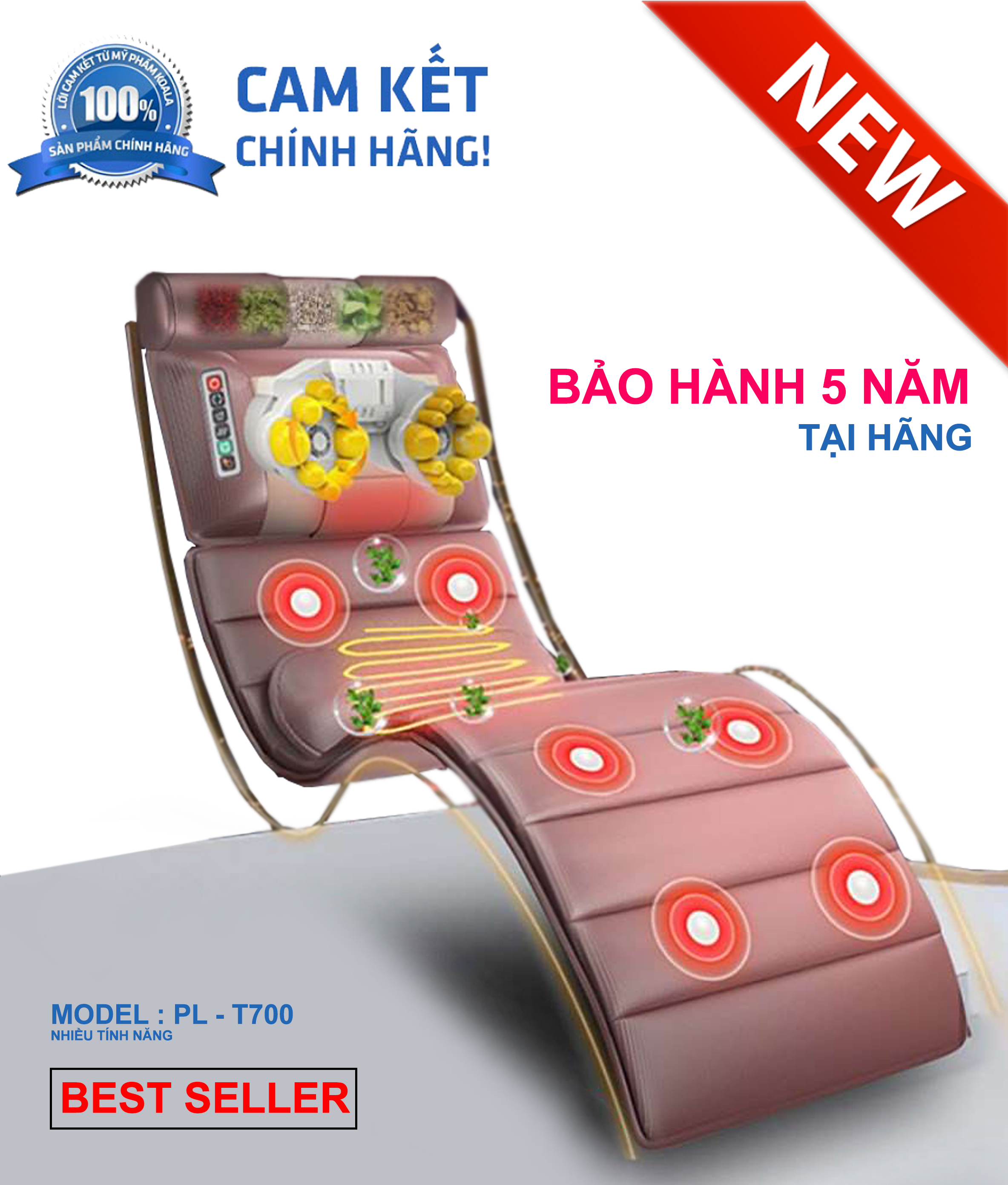 Đệm Massage Toàn Thân aYosun PL - T700Premium