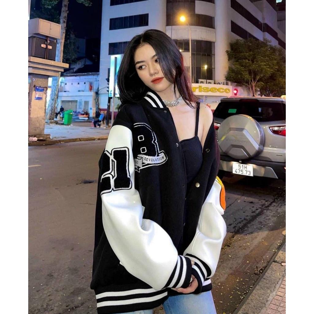 Áo Bomber khoác dù B.R.O nam nữ form rộng Unisex 2 lớp Siêu Hot ulzzang Jacket Bomber