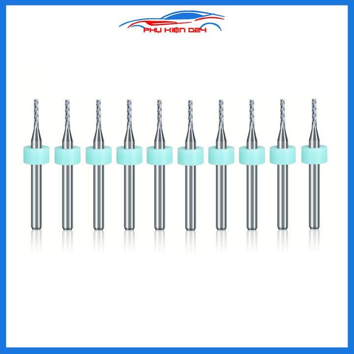 Mũi phay ngón CNC kích thước tùy chọn1.2mm, 1.5mm, 2mm, 2.5mm, 3mm
