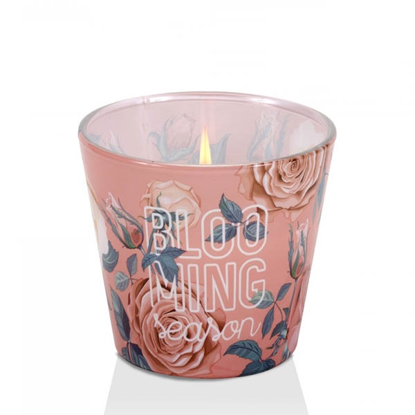 Ly nến thơm Bartek Candles BAT5215 Blooming Season 115g (Hương hoa cúc thược dược, Mẫu ngẫu nhiên)