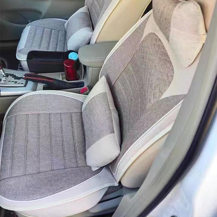 Bọc ghế ô tô vải lanh thoáng mát bốn mùa BG14