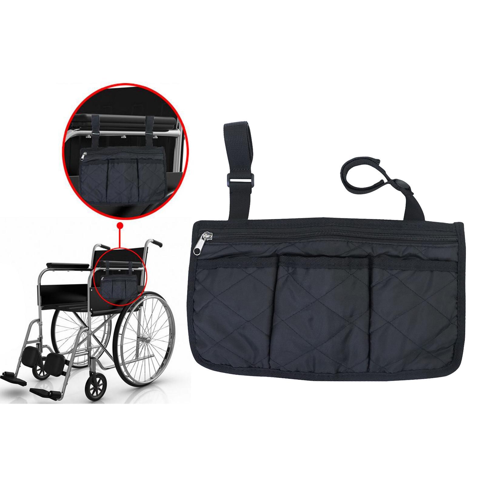 2Pcs Universal Wheelchair   Storage Organizer  Holder