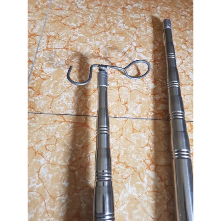 Sào inox bẫy chim, treo lồng tặng kèm móc sào Phụ kiện lồng chim Halosung PK45 - sale to