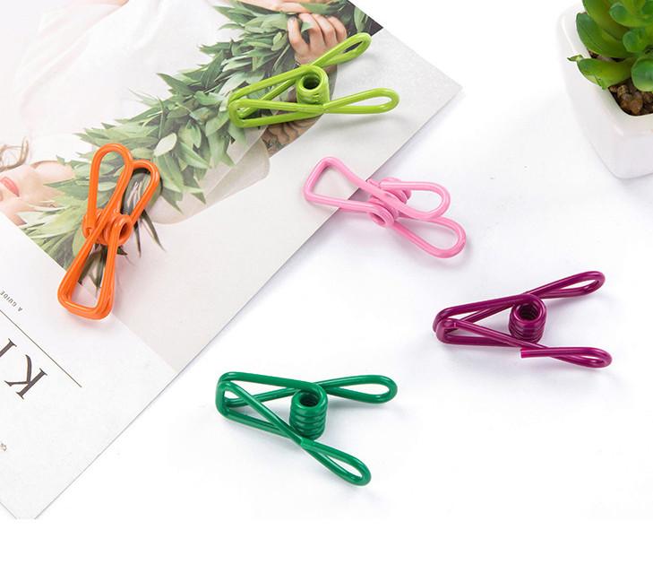 10 Chiếc Kẹp Quần Áo, Tất, Sách Vở Nhiều Màu Đa Năng Thép Không Gỉ Chất Lượng Cao, Siêu Chắc Chắn