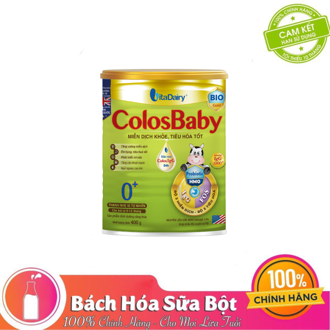 Sữa Bột Vitadairy Colosbaby Bio Gold 0+ 400g