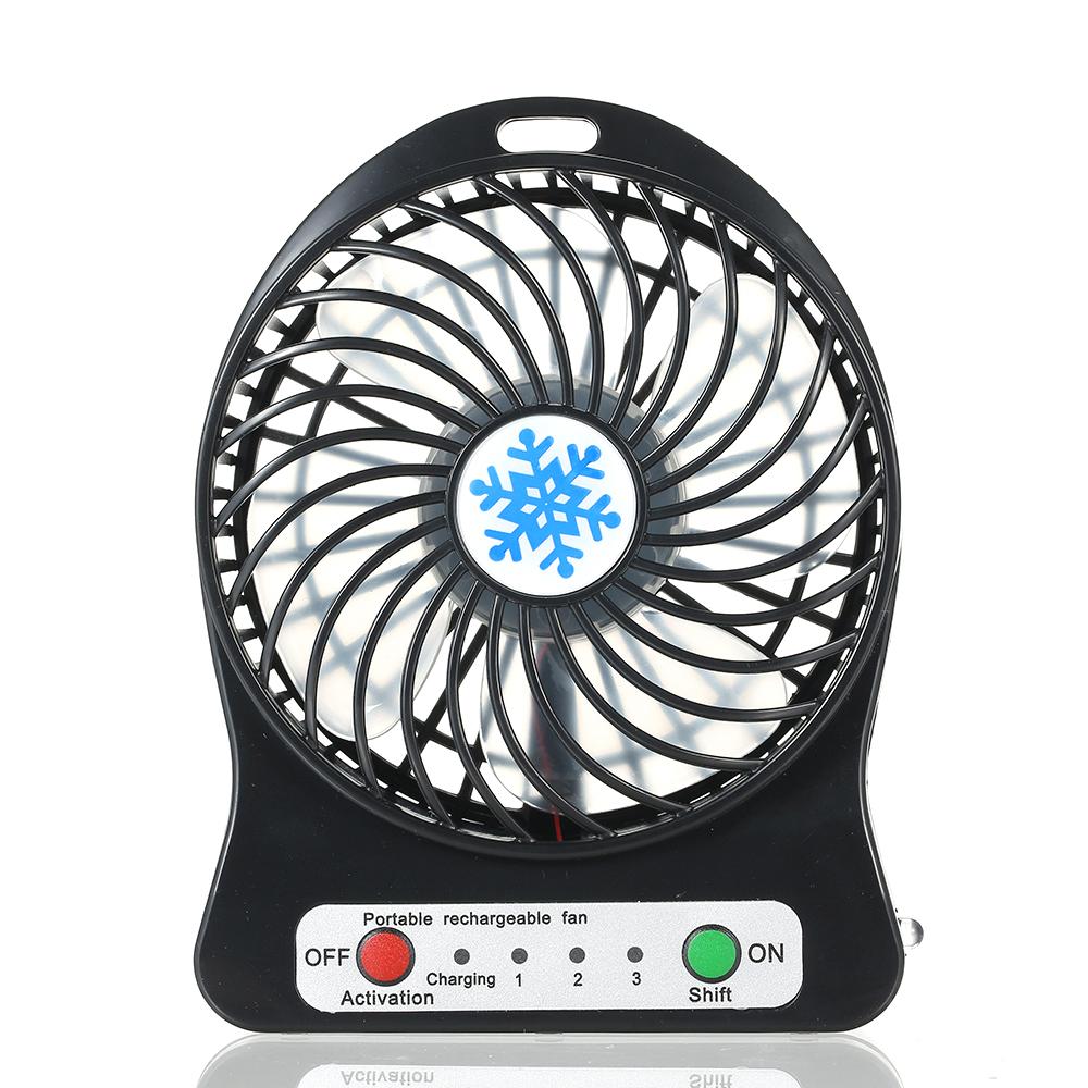 Quạt mini làm mát với 3 chế độ, có đèn LED chiếu sáng